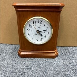 Bulova Elegant Brown Wooden Wall Clock